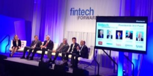 Fintech by the numbers: 5 CEOs, 10 stage lights, 2 flat panels, and 6 amps (with Hendrix-esque feedback)