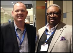 GonzoBanker Vernon Williams from Bethpage talking benchmarks with Sam.