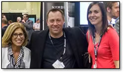 Washington Financial’s Betty Guerrieri and Jamie Anders with Eric Weikart