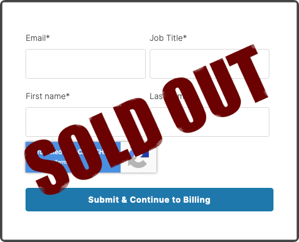 Sold Out Form
